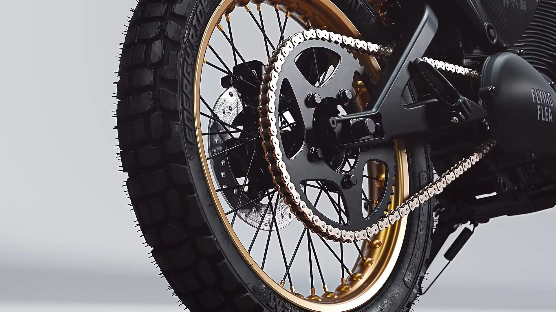 Royal Enfield Flying Flea S6 Scrambler Rear Wheel