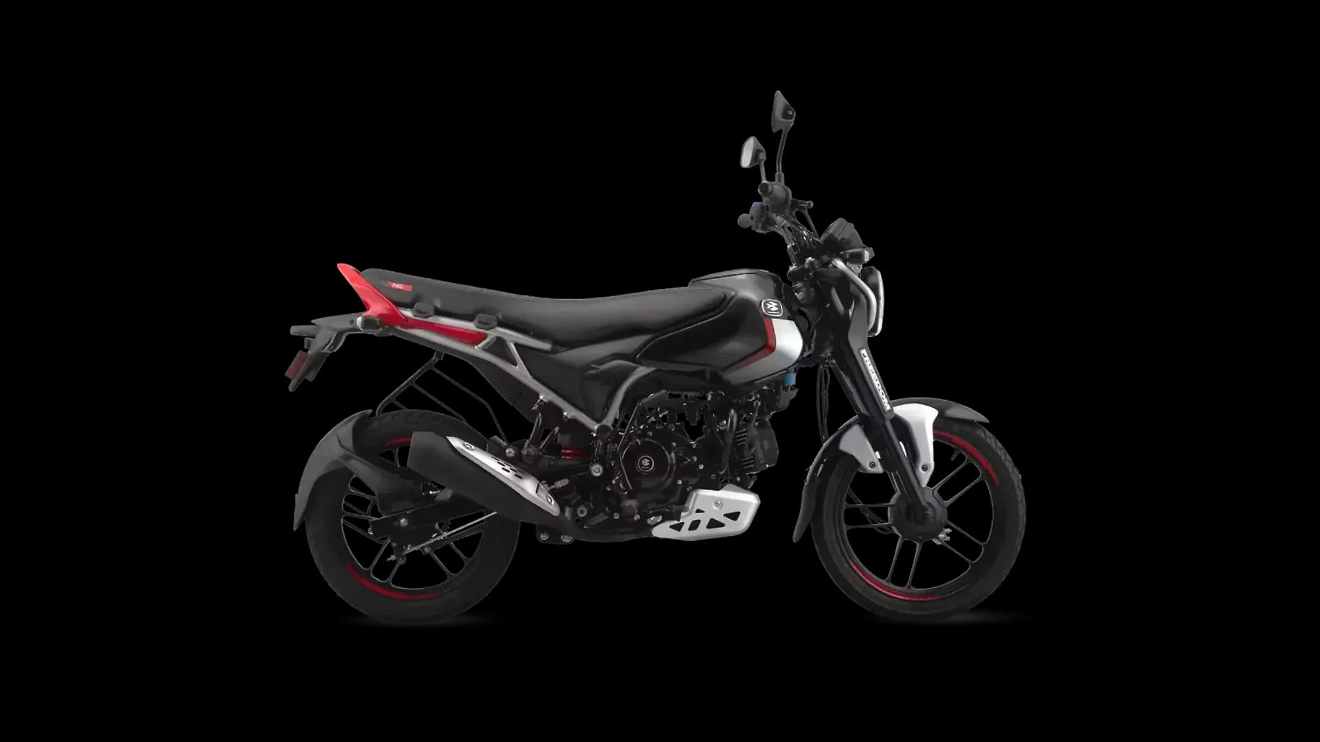 Bajaj Freedom in Ebony Black - Red
