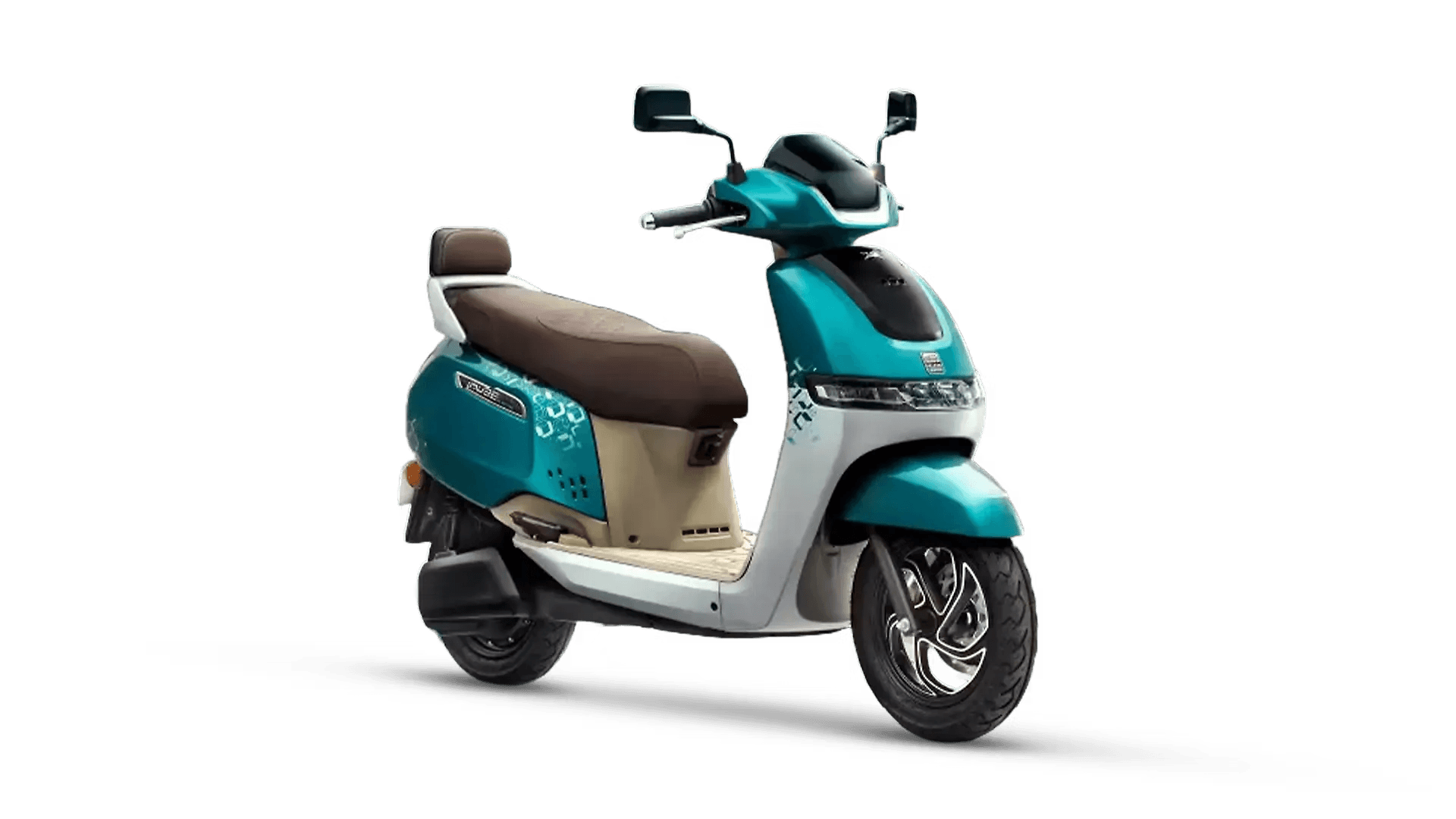 TVS iQube Right Front Three Quarter
