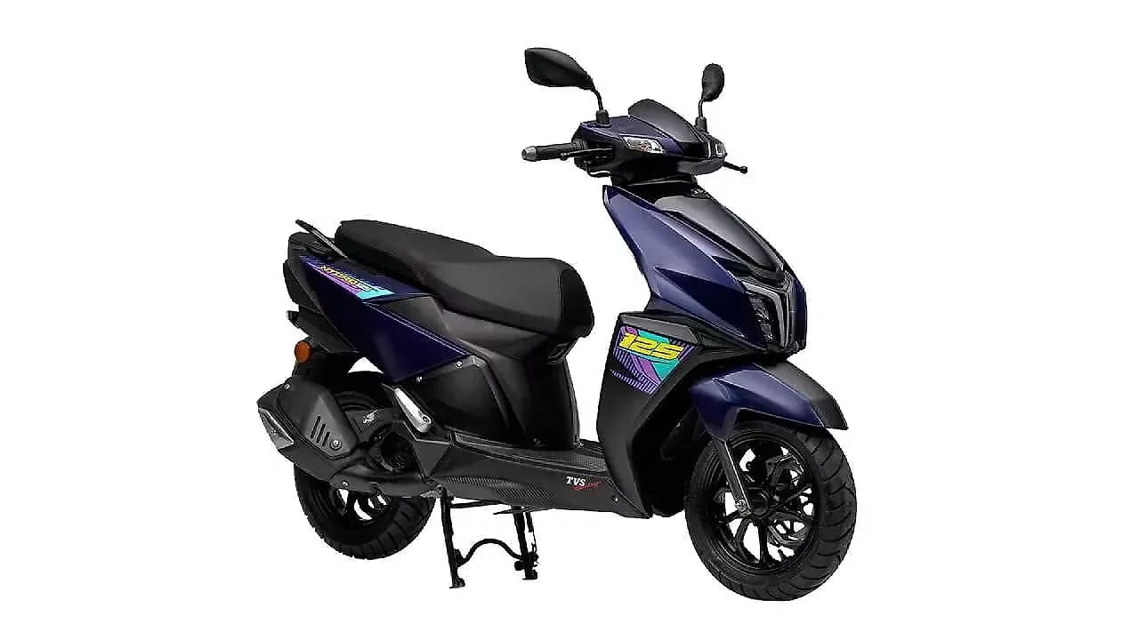 TVS Ntorq 125 in Harlequin Blue