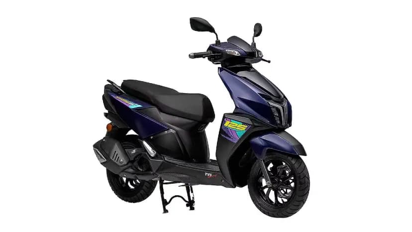 TVS Ntorq 125 in Harlequin Blue
