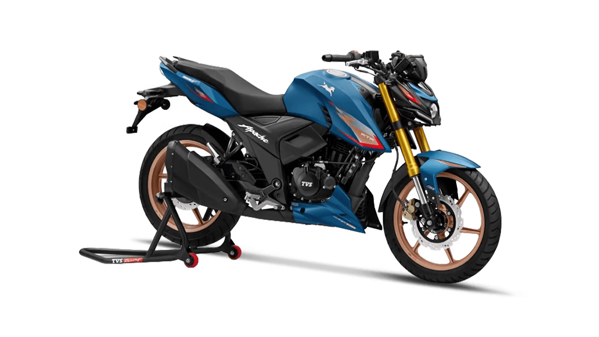 TVS Apache RTR 160 4V in Arctic Teal