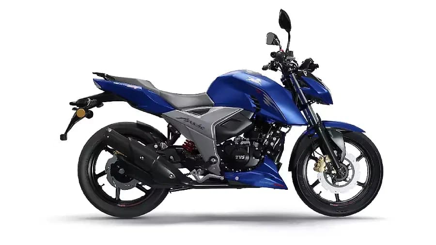 TVS Apache RTR 160 4V in Metallic Blue
