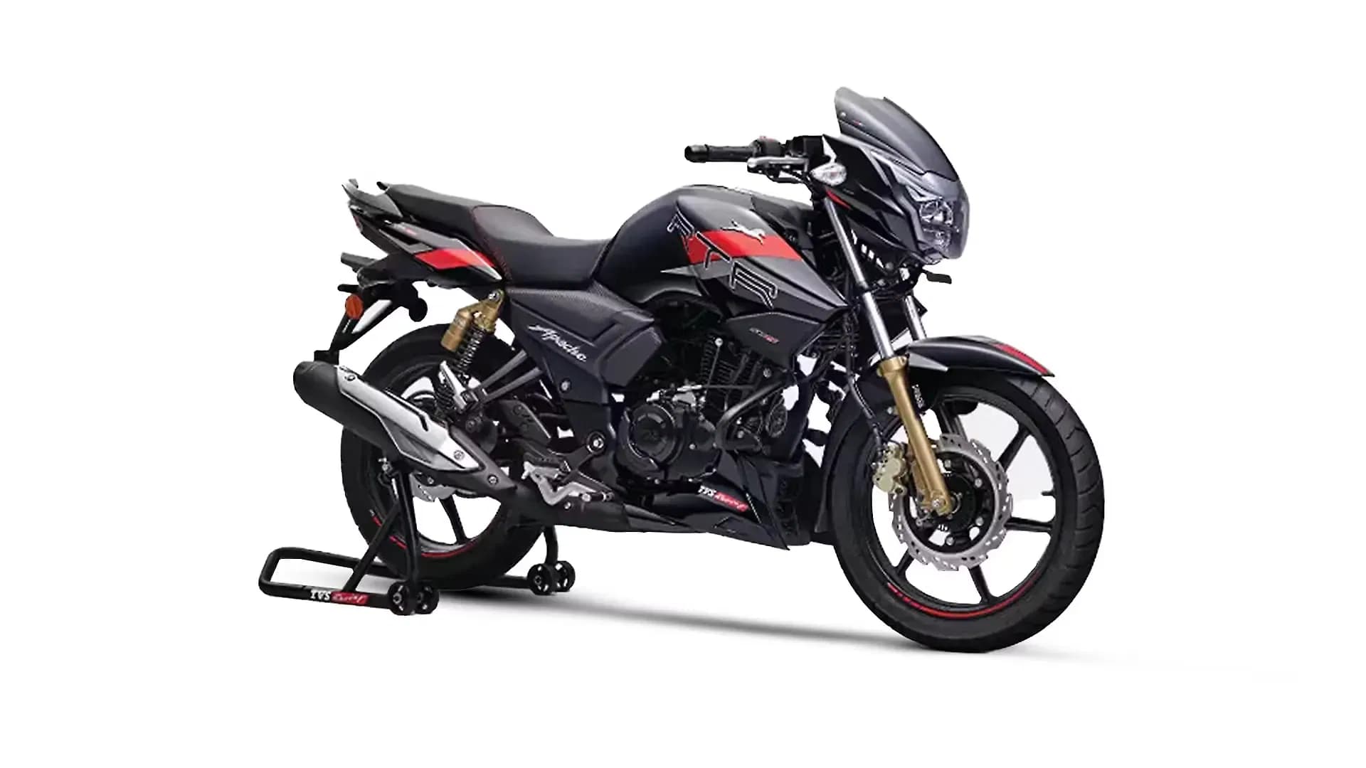TVS Apache RTR 180 in Gloss Black