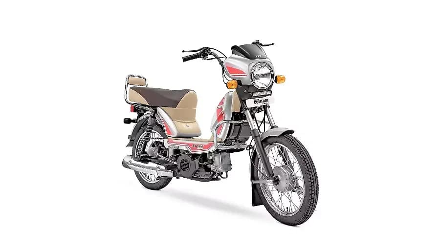 TVS XL 100 Comfort in Sparkling Silver