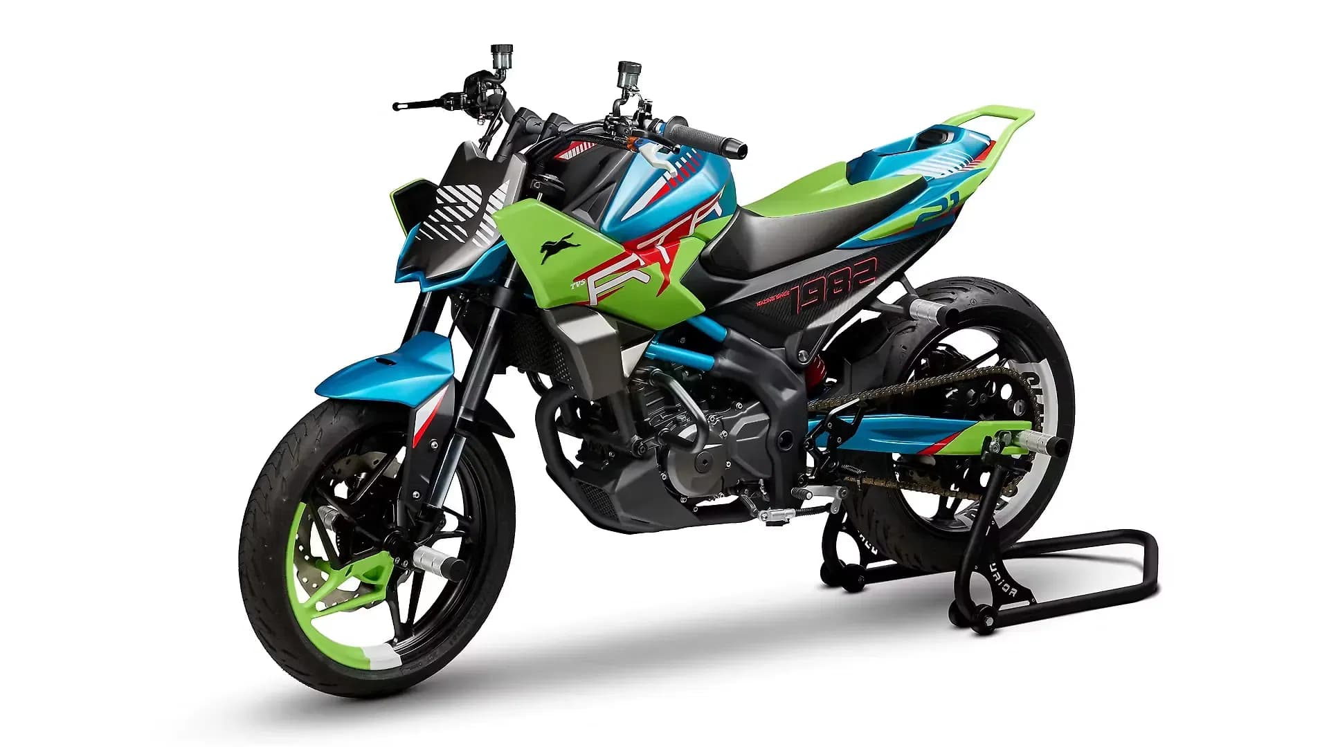 TVS RTS X Left Front Three Quarter