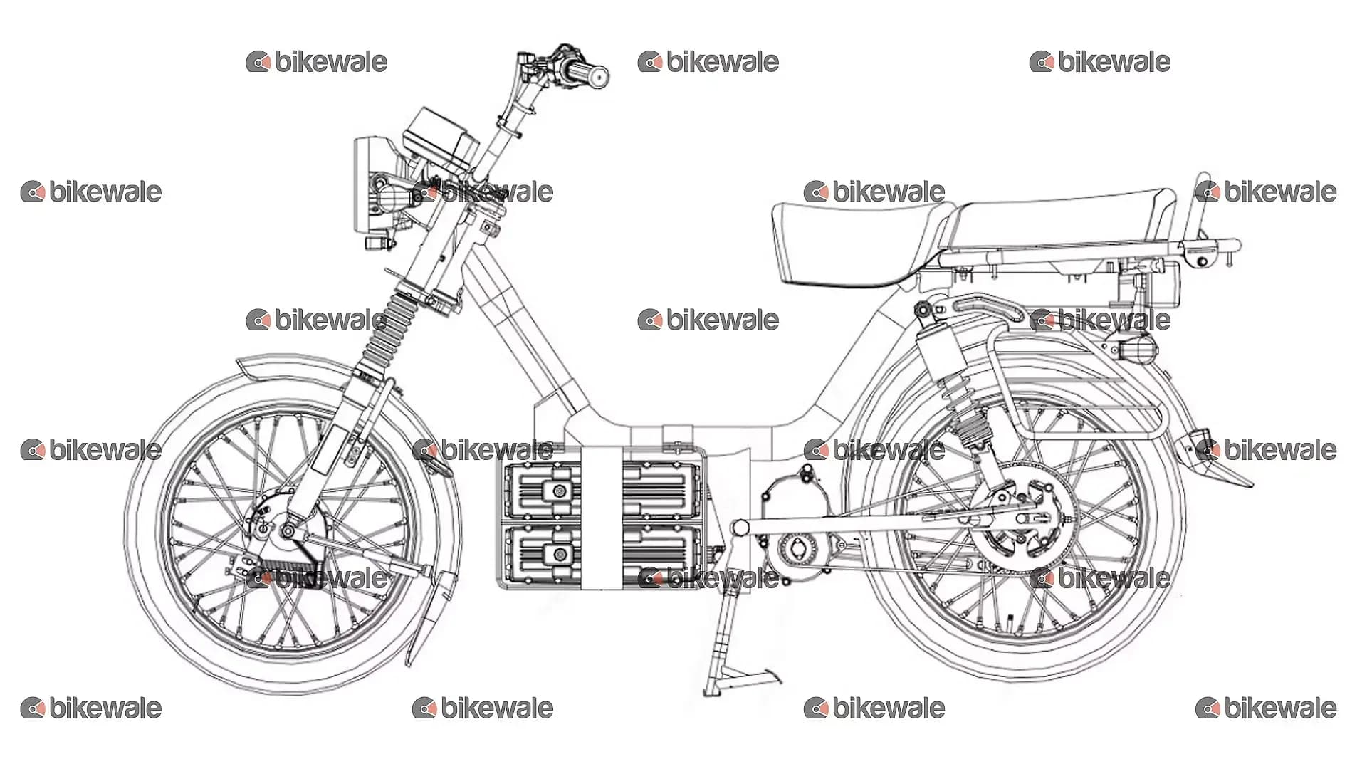 TVS XL EV Right Side View