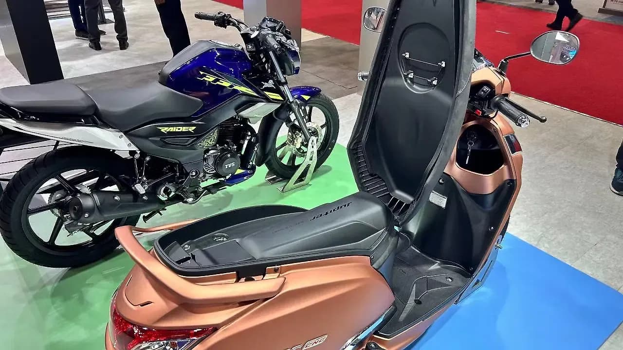 TVS Jupiter CNG Underseat Storage