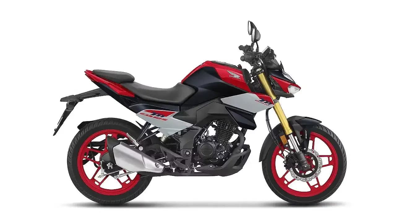 Honda CB 125 Hornet in Pearl Siren Blue with Sports Red