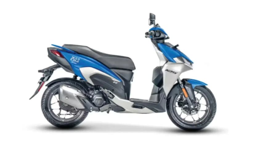 Hero Xoom 125 in Metallic Turbo Blue