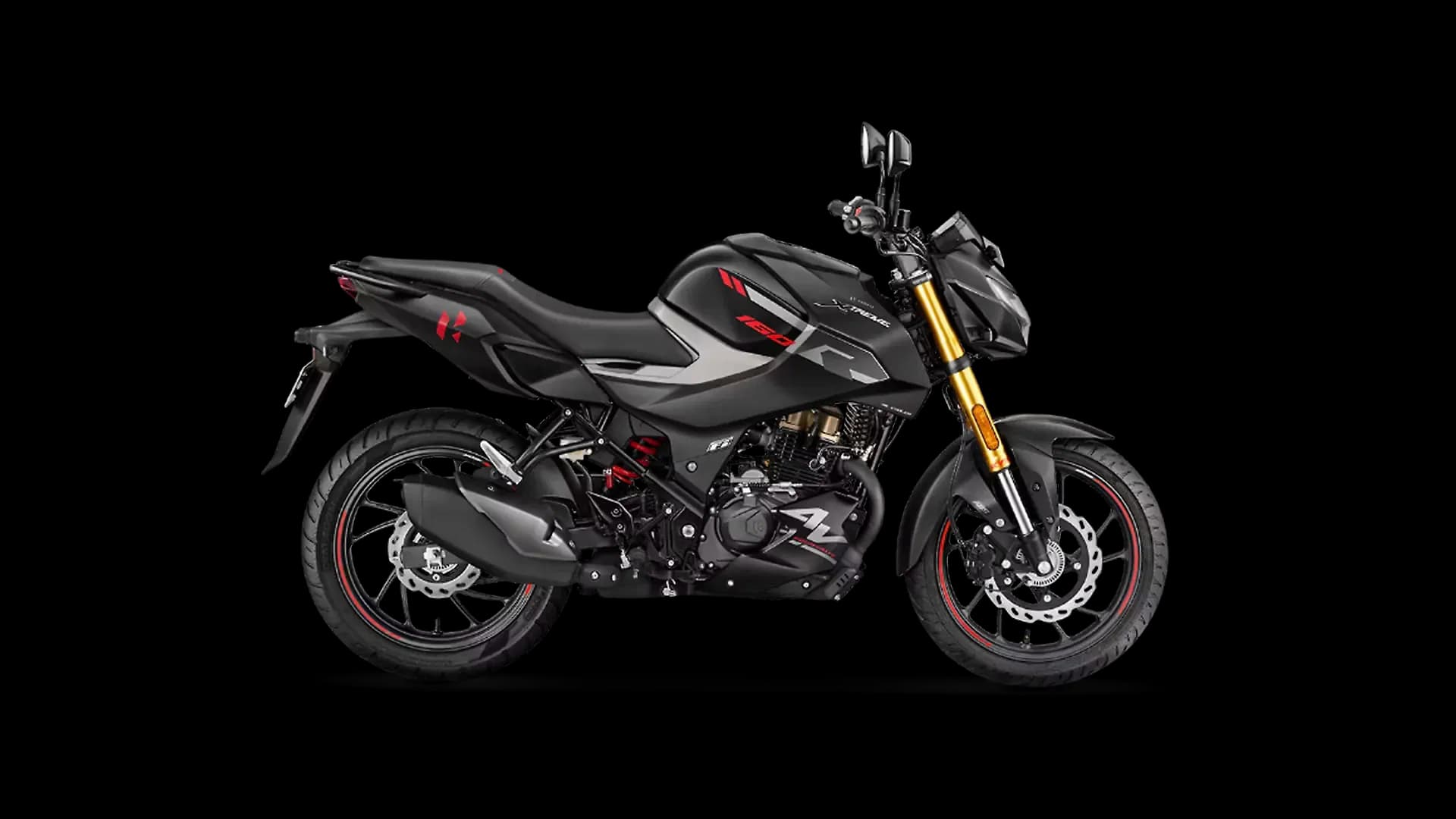 Hero Xtreme 160R 4V in Stealth Black