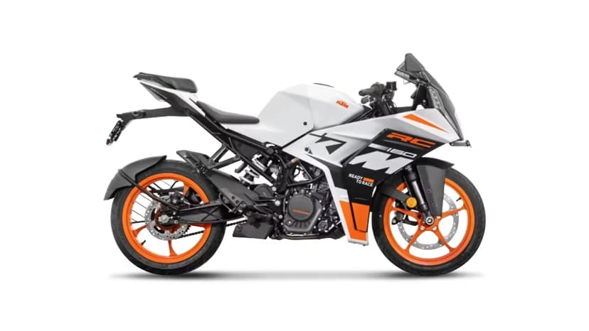 KTM RC 160 in Ceramic White Matte