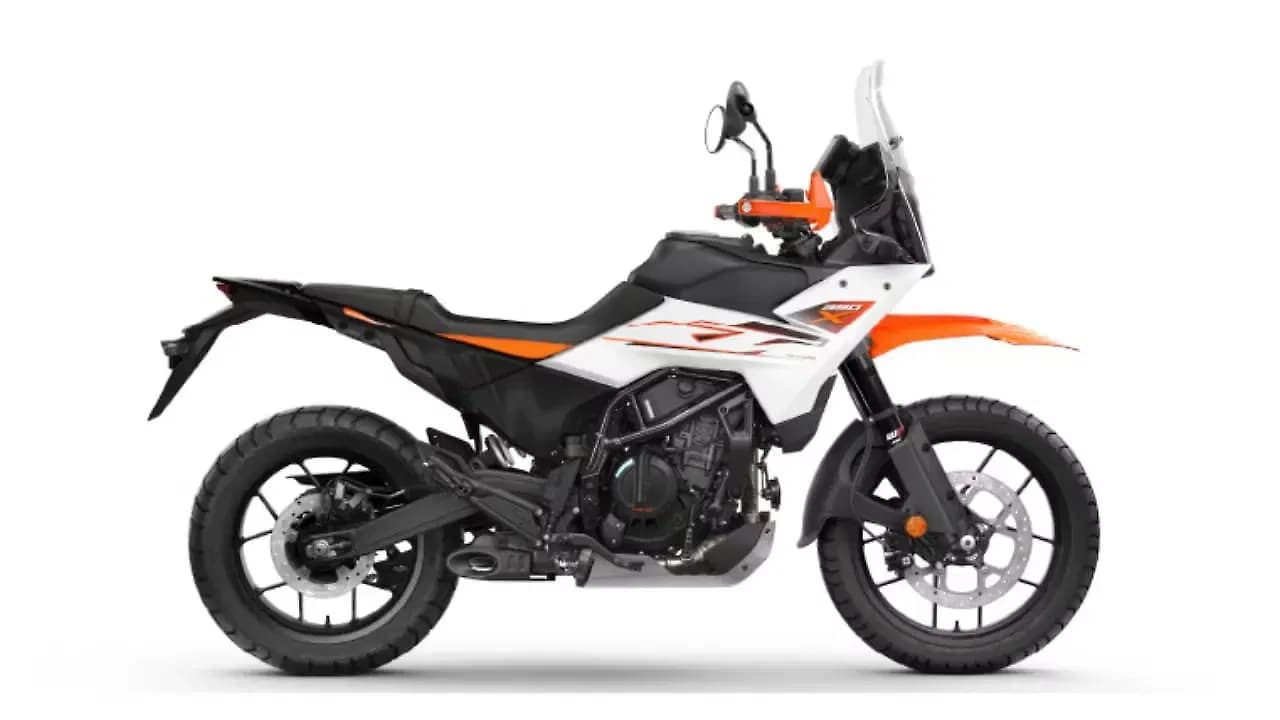KTM 390 Adventure X in Ceramic White