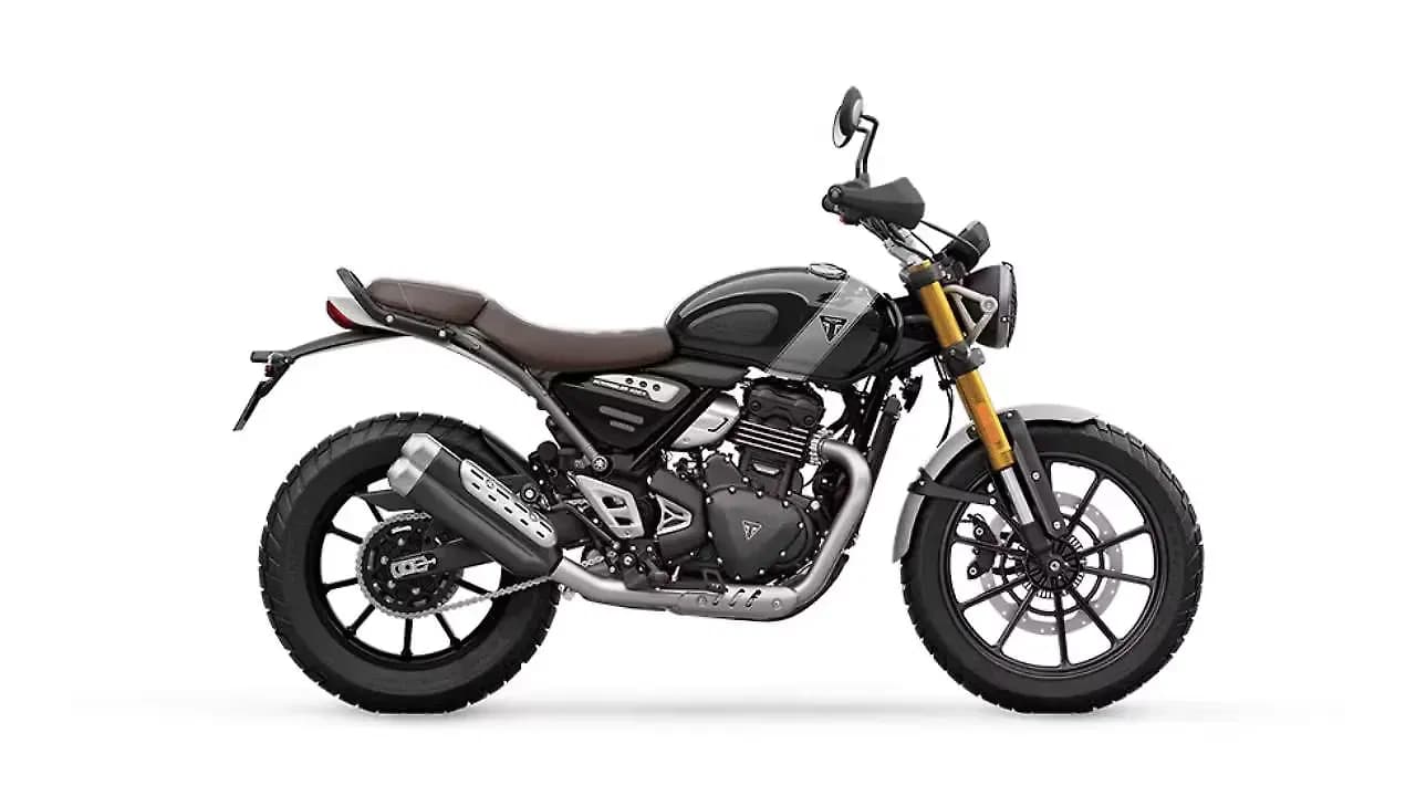 Triumph Scrambler 400 X in Phantom Black / Silver Ice
