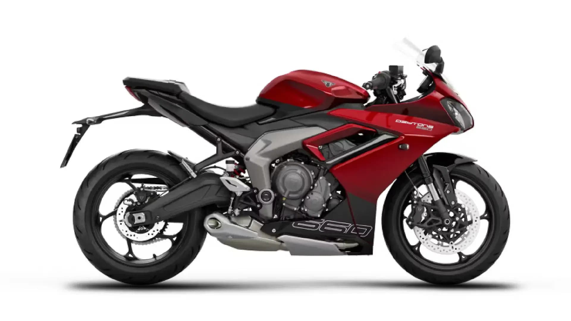 Triumph Daytona 660 in Carnival Red / Sapphire Black