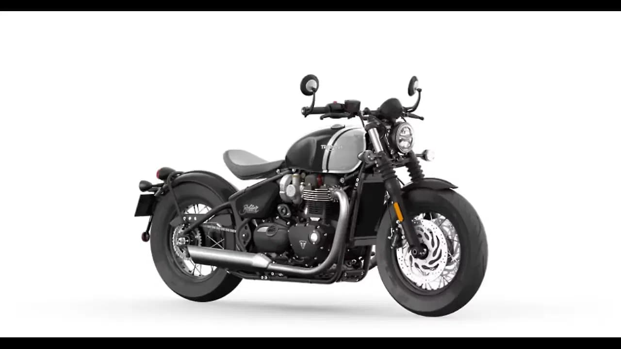 Triumph Bonneville Bobber in Jet Black / Ash Gray