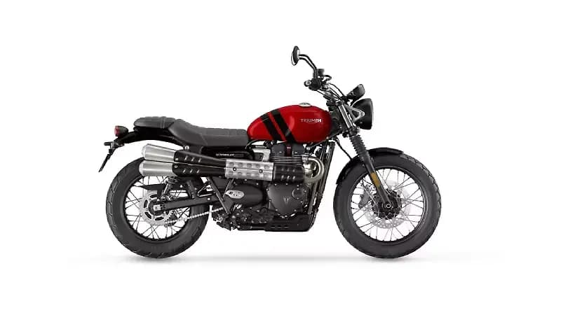 Triumph Scrambler 900 in Carnival Red / Jet Black