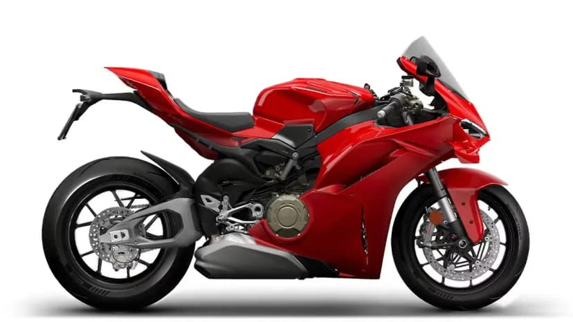 Ducati Panigale V4 in Ducati Red