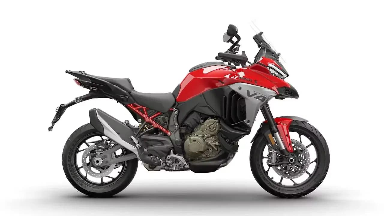 Ducati Multistrada V4 in Ducati Red