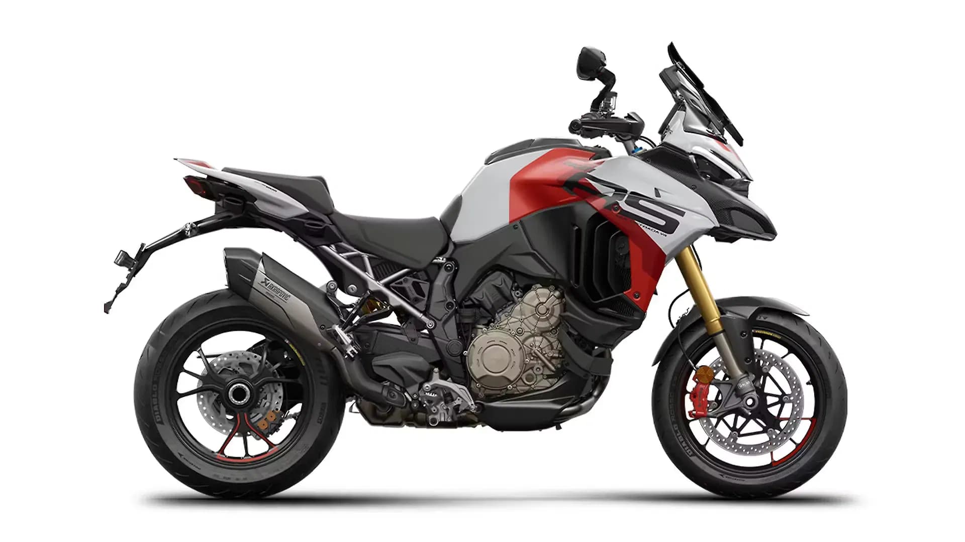 Ducati Multistrada V4 RS in Iceberg White Livery and Red