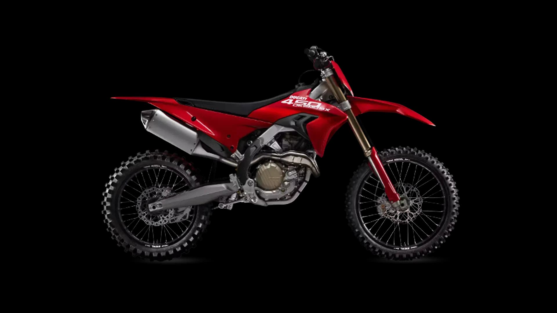Ducati Desmo450 MX in Ducati Red