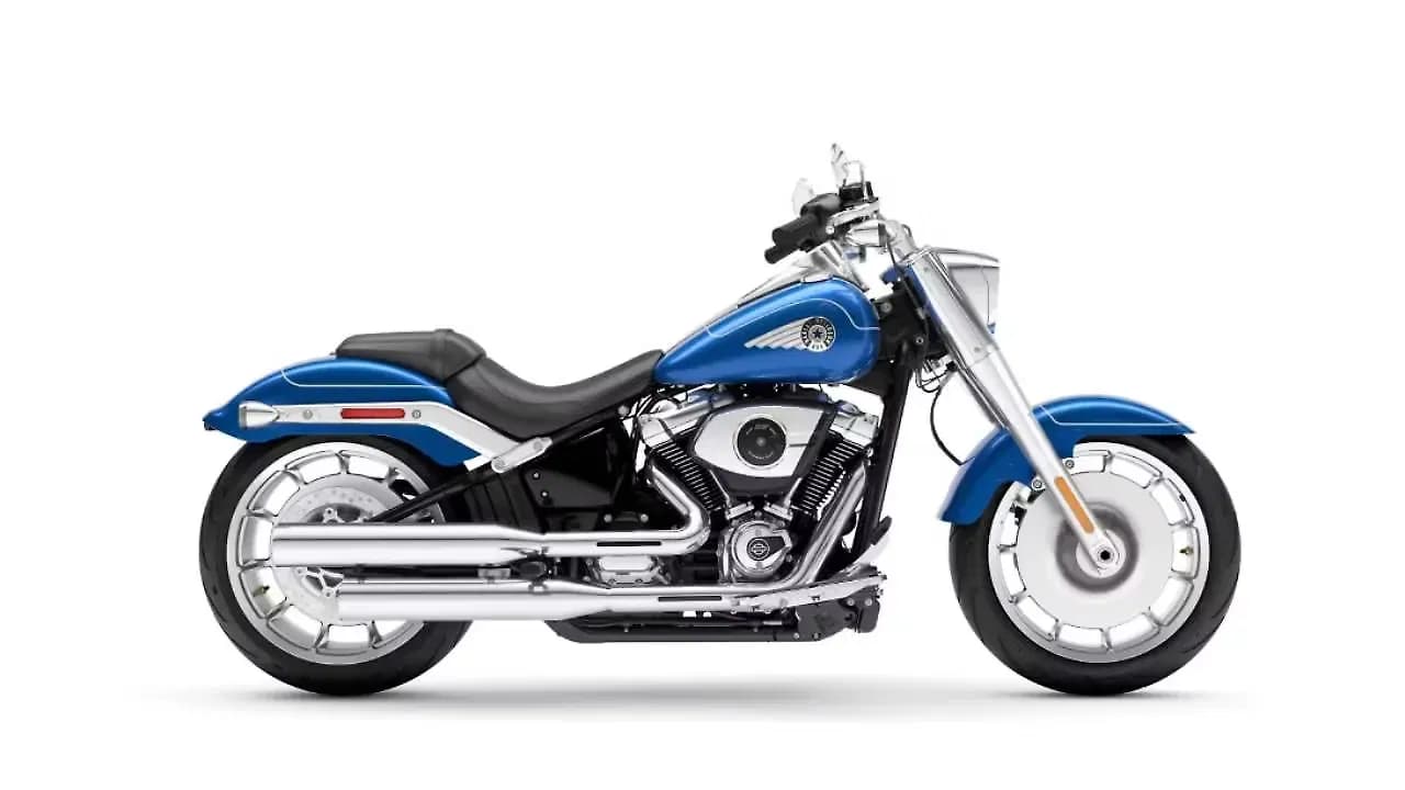 Harley-Davidson Fat Boy in Blue Burst