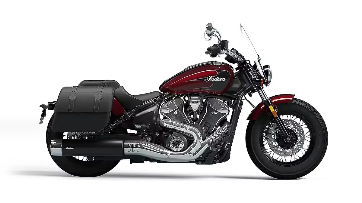 Indian Super Scout in Maroon Metallic with Graphics