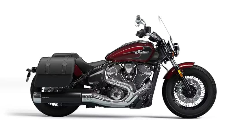 Indian Super Scout in Maroon Metallic with Graphics