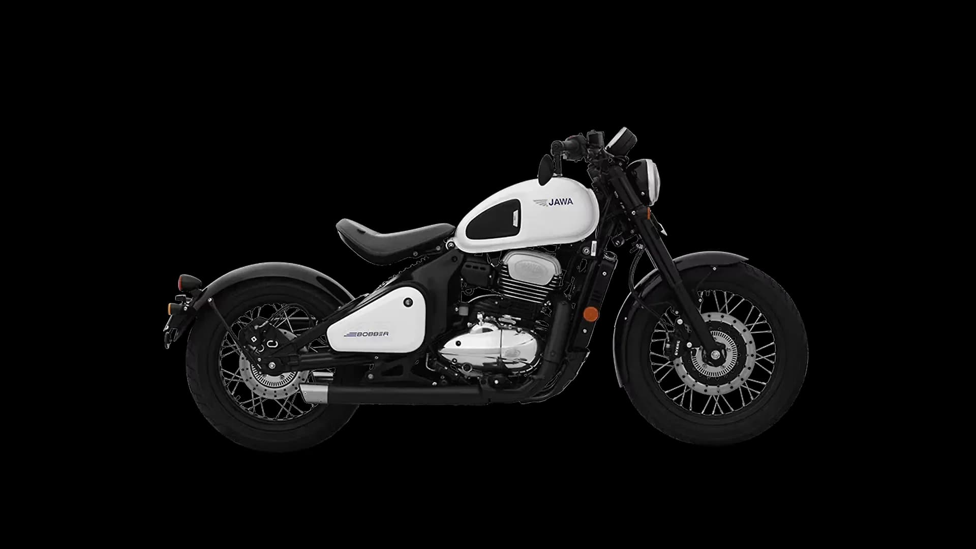Jawa 42 Bobber in Moonstone White