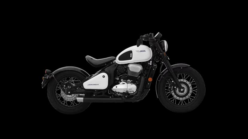 Jawa 42 Bobber in Moonstone White