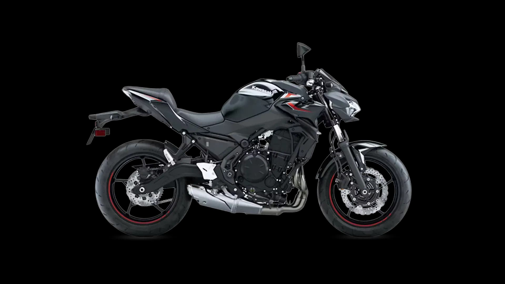 Kawasaki Z650 in Metallic Matte Dark Gray/Metallic Spark Black