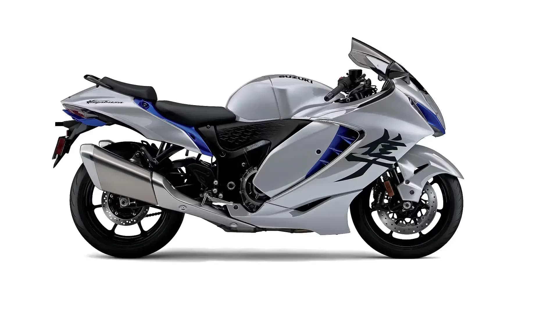 Suzuki Hayabusa in Metallic Mystic Silver/Pearl Vigor Blue