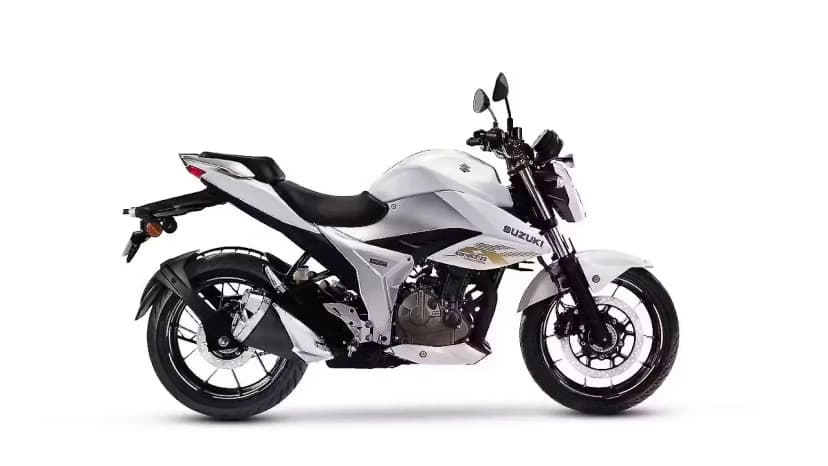Suzuki Gixxer 250 in Pearl Glacier White/Metallic Mat Platinum Silver